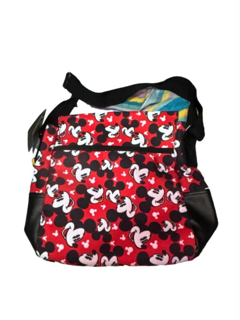 Disney Mickey Mouse Crossbody Bag Red Black One Size - Picture 2 of 8